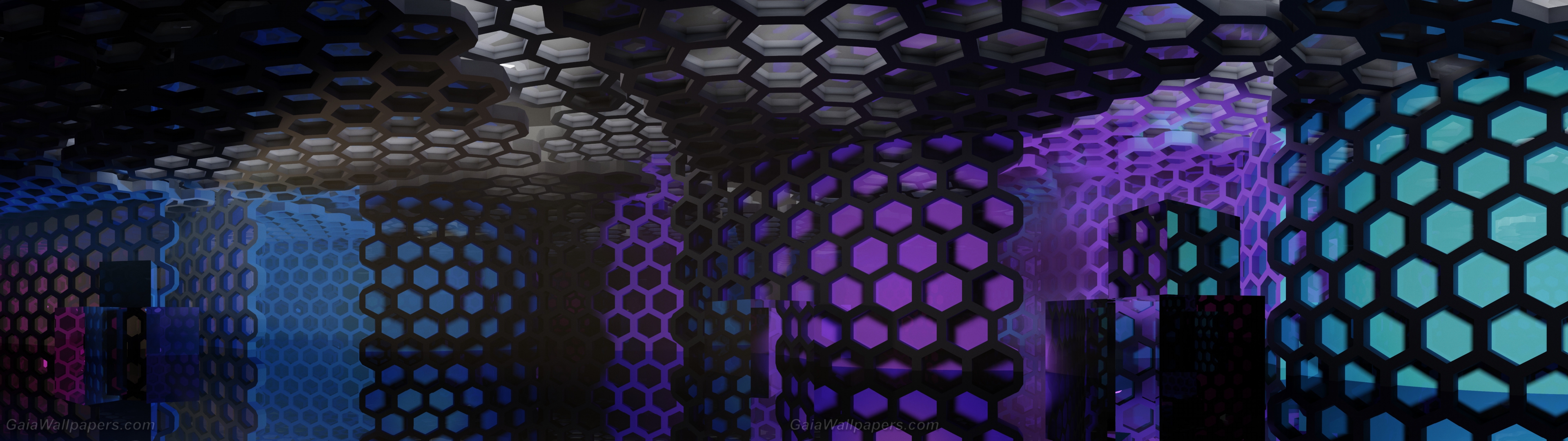 High-tech alien corridors - Free desktop wallpapers