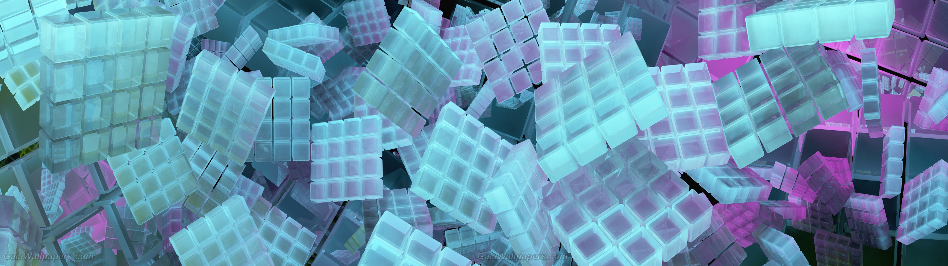Strange 4x4 squares in the virtual - Free desktop wallpapers