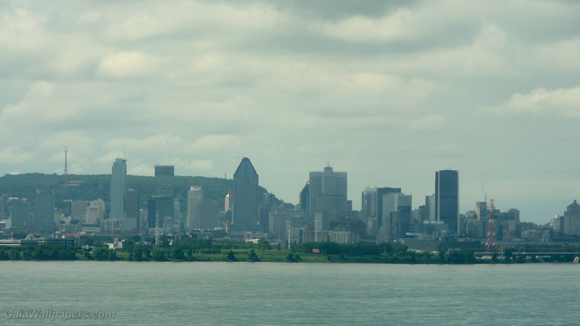 Montreal seen from Champlain Bridge - Free desktop wallpapers