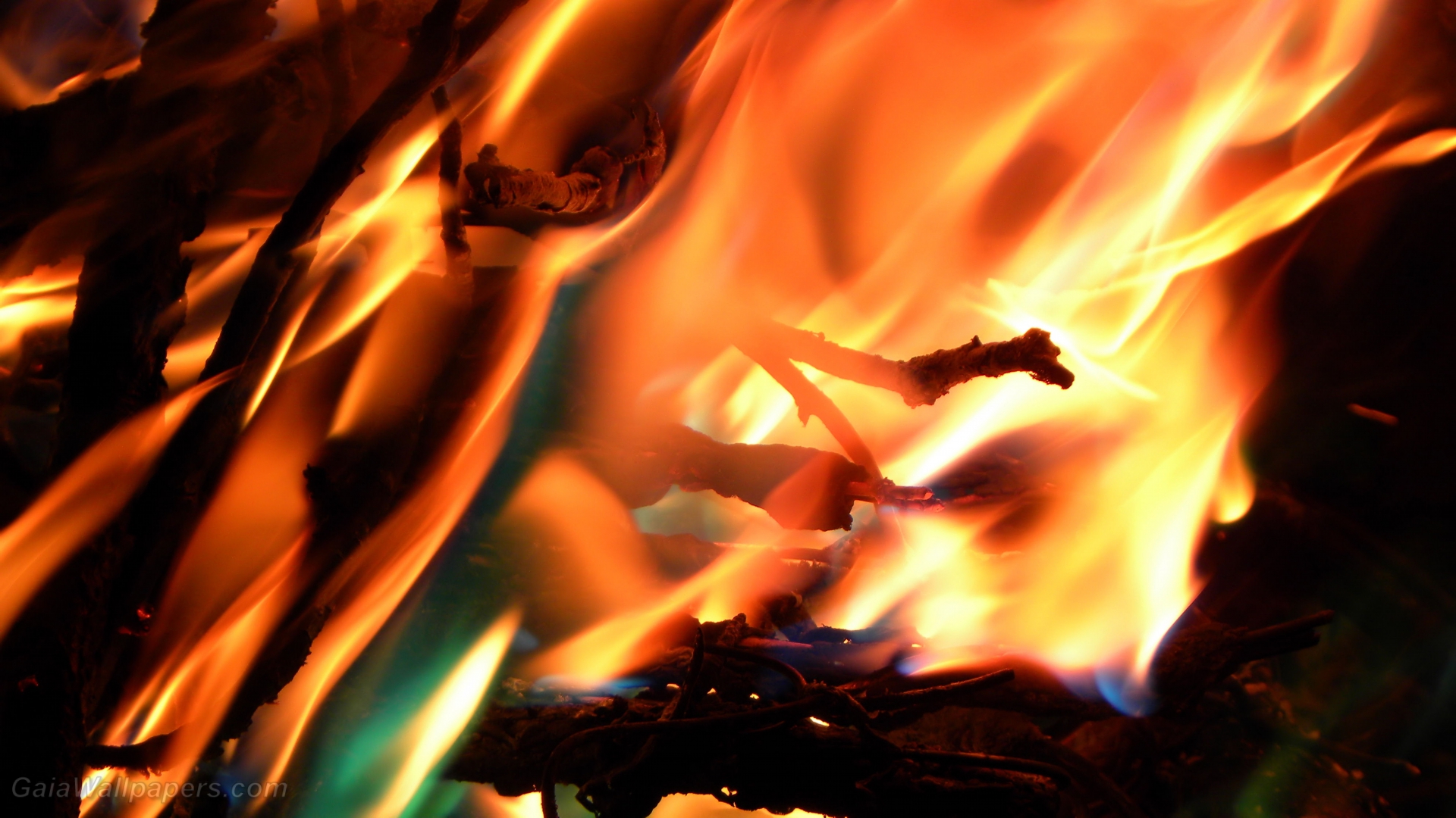 Hot flames - Free desktop wallpapers