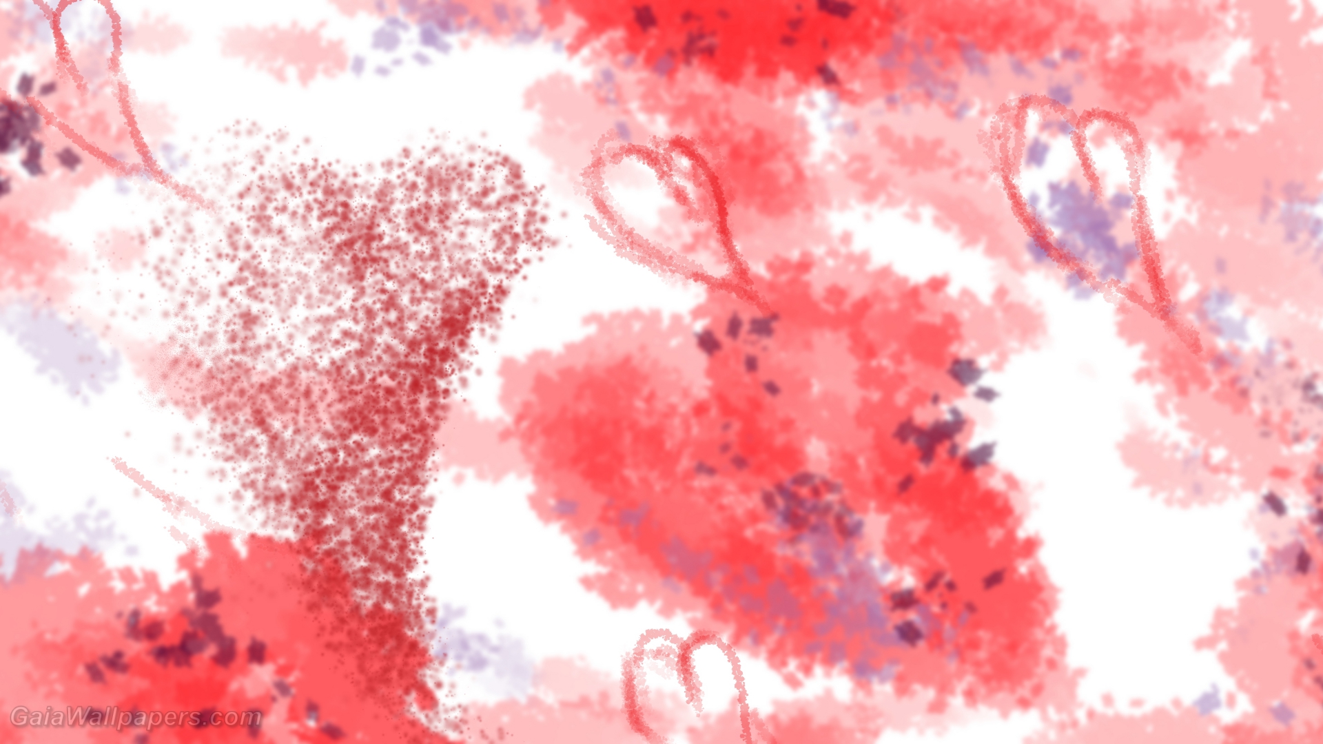 Abstract watercolor Saint-Valentine - Free desktop wallpapers