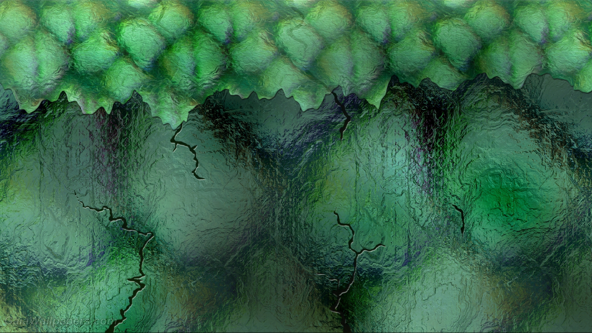 Abstract wall of green slime - Free desktop wallpapers
