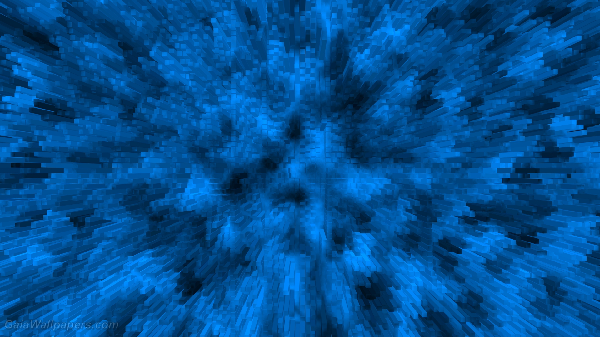Digital blue explosion - Free desktop wallpapers