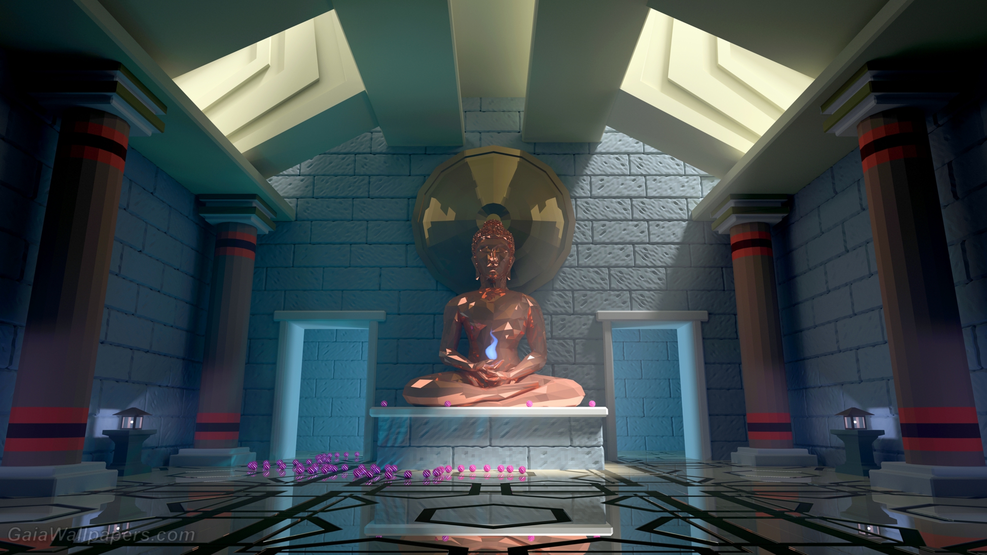 Avatar in his magnificent temple - Free desktop wallpapers