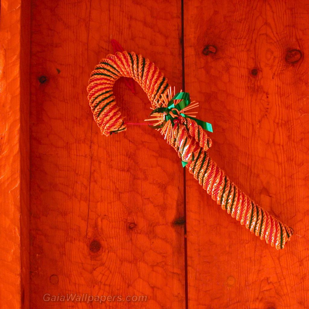 Christmas cane decoration - Free desktop wallpapers