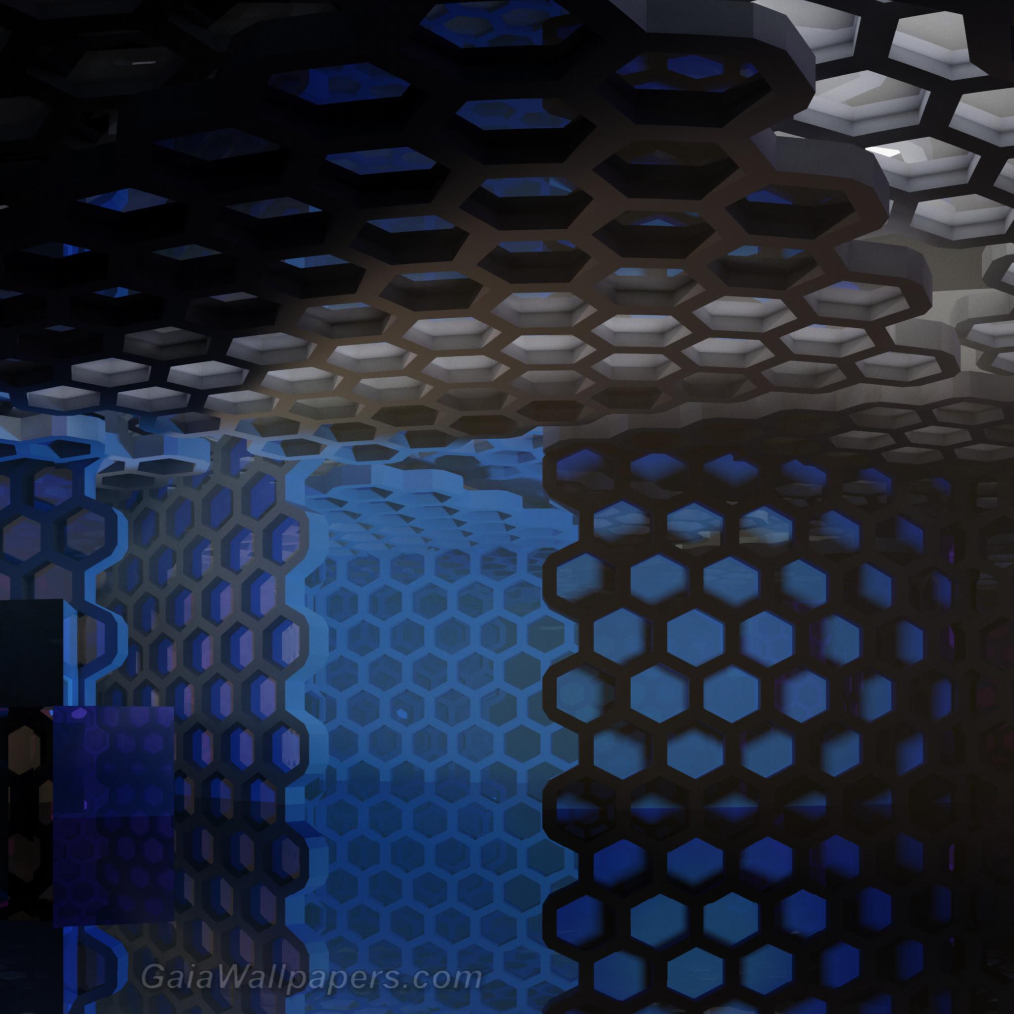 High-tech alien corridors - Free desktop wallpapers