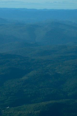 Montagnes de Charlevoix vues des airs - Fonds d'écran gratuits