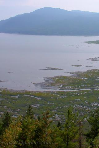 Marais bordant le fleuve St-Laurent à Baie-Saint-Paul - Fonds d'écran gratuits