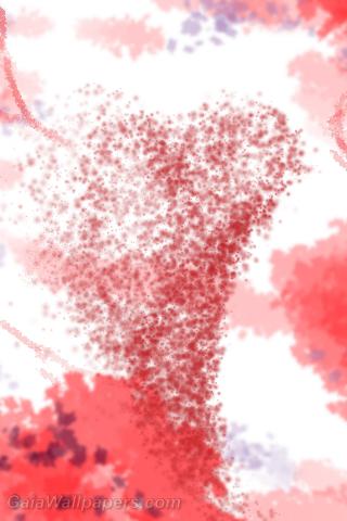 Abstract watercolor Saint-Valentine - Free desktop wallpapers