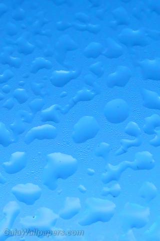 Sky seen through the dew of a window - Free desktop wallpapers