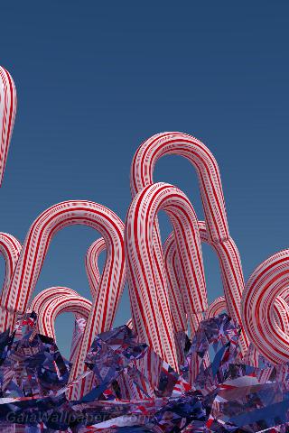 Christmas candy cane land - Free desktop wallpapers