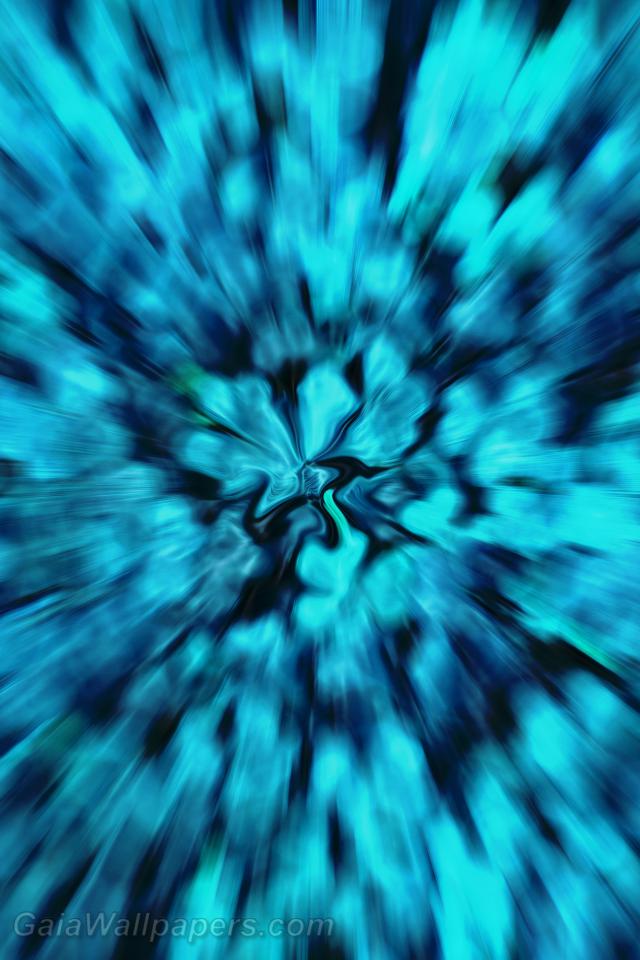 Powerful virtual blue explosion - Free desktop wallpapers