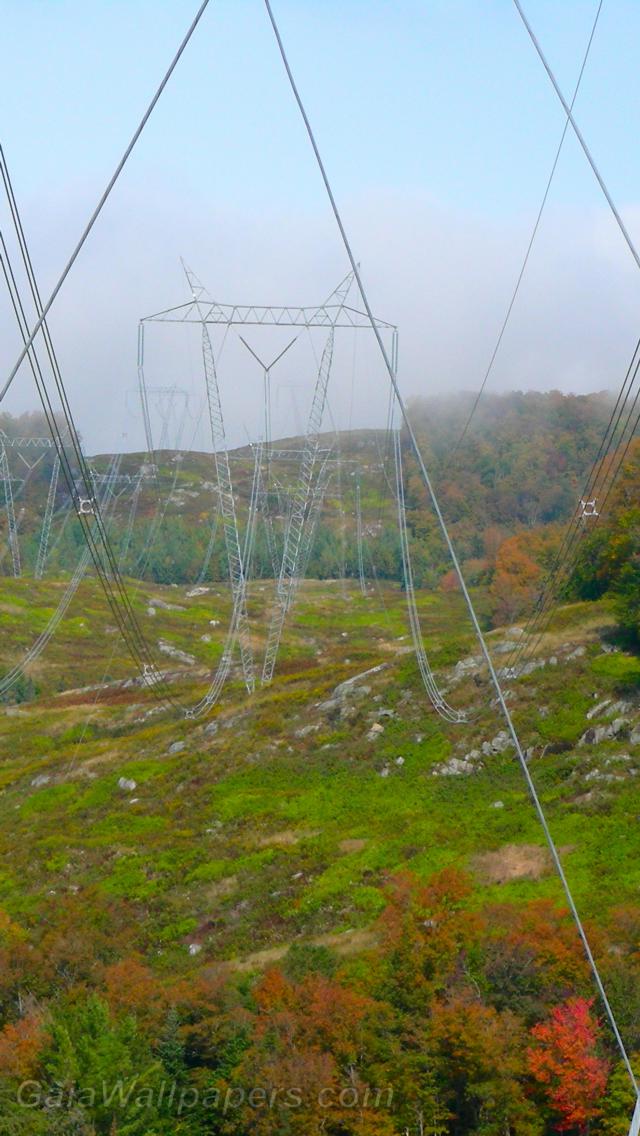 Overhead power lines - Free desktop wallpapers