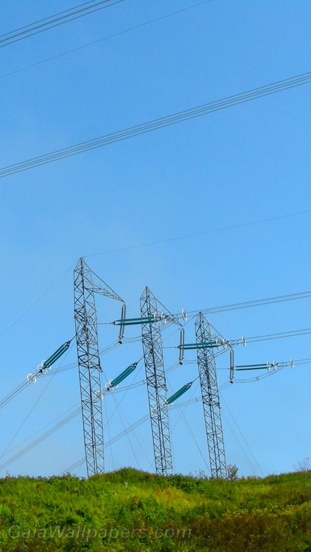 Overhead power lines - Free desktop wallpapers