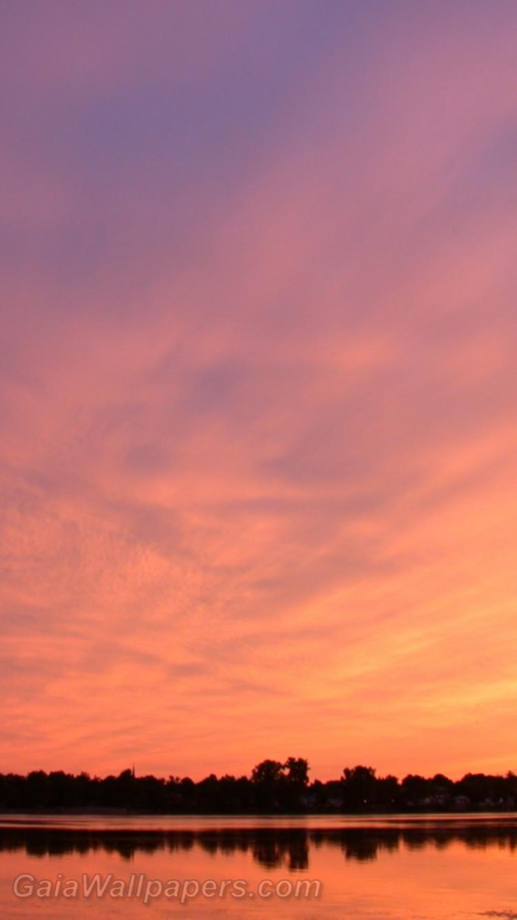 Sunset fading to pink - Free desktop wallpapers