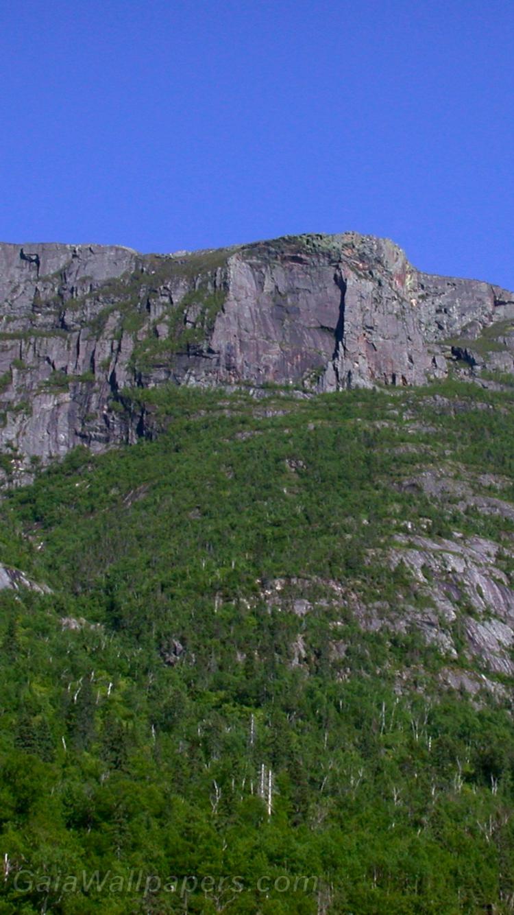 Cliff seen from the the river - Free desktop wallpapers