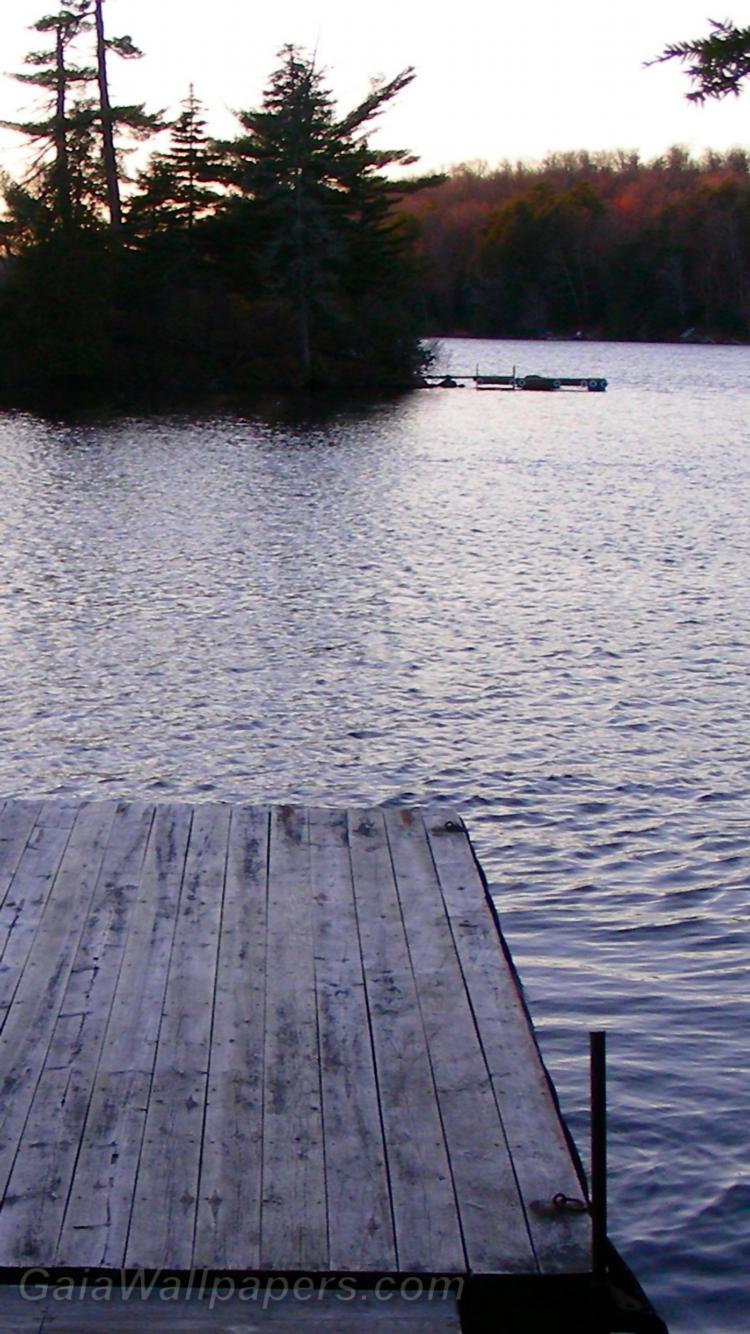 Tombée du jour au Lac Gustave - Fonds d'écran gratuits