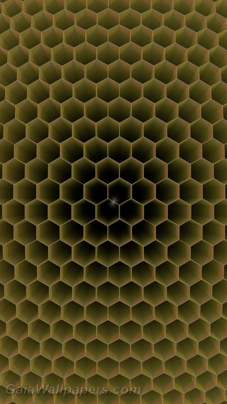 Perfect virtual honeycomb - Free desktop wallpapers