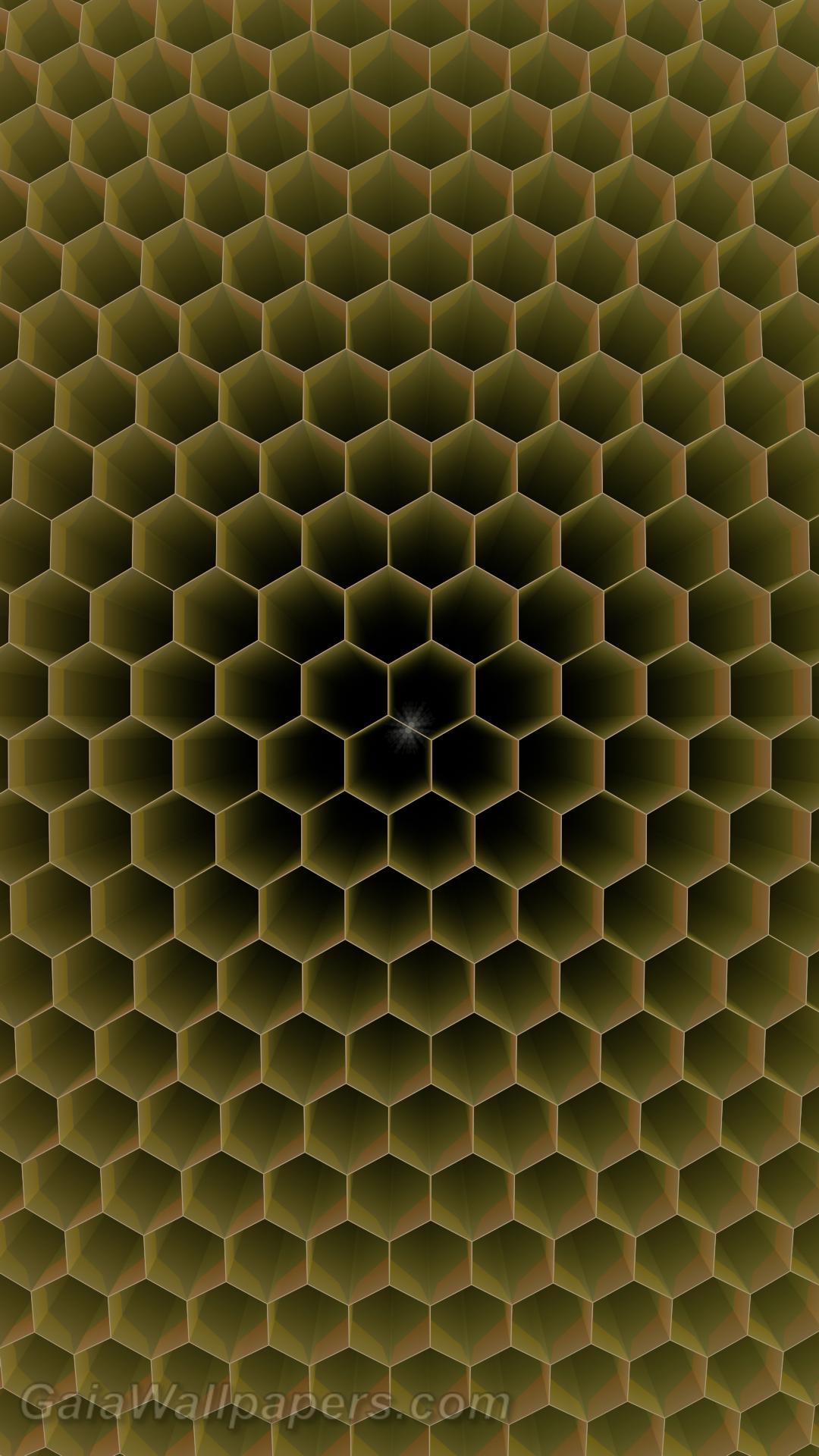 Perfect virtual honeycomb - Free desktop wallpapers