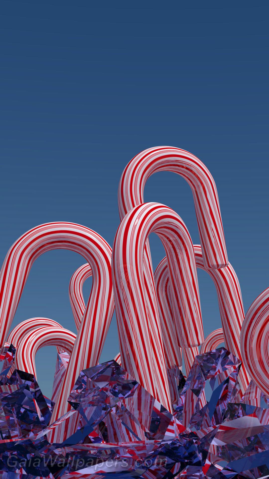 Christmas candy cane land - Free desktop wallpapers