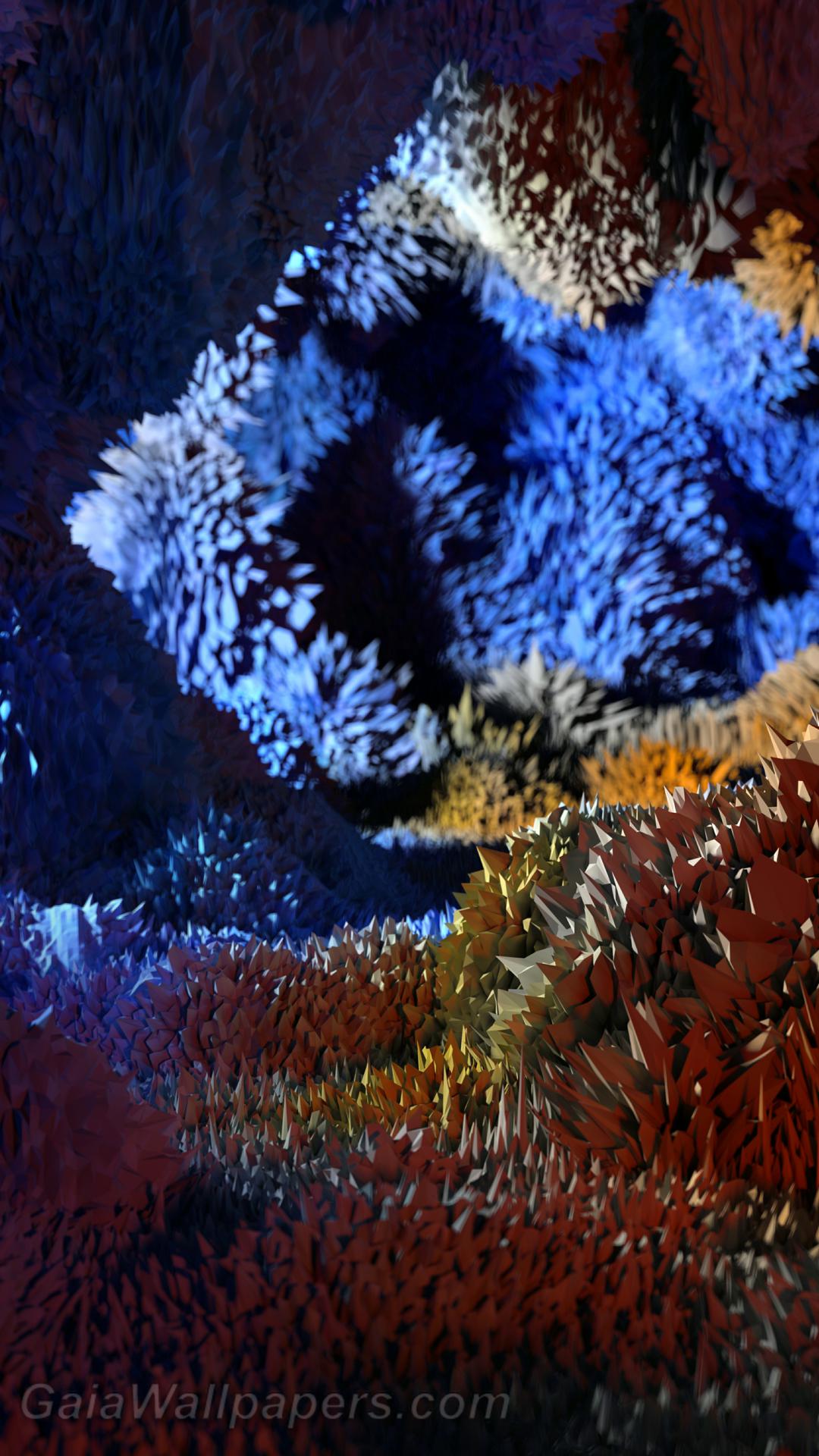 Grotte avec des cristaux incroyables hérissés - Fonds d'écran gratuits