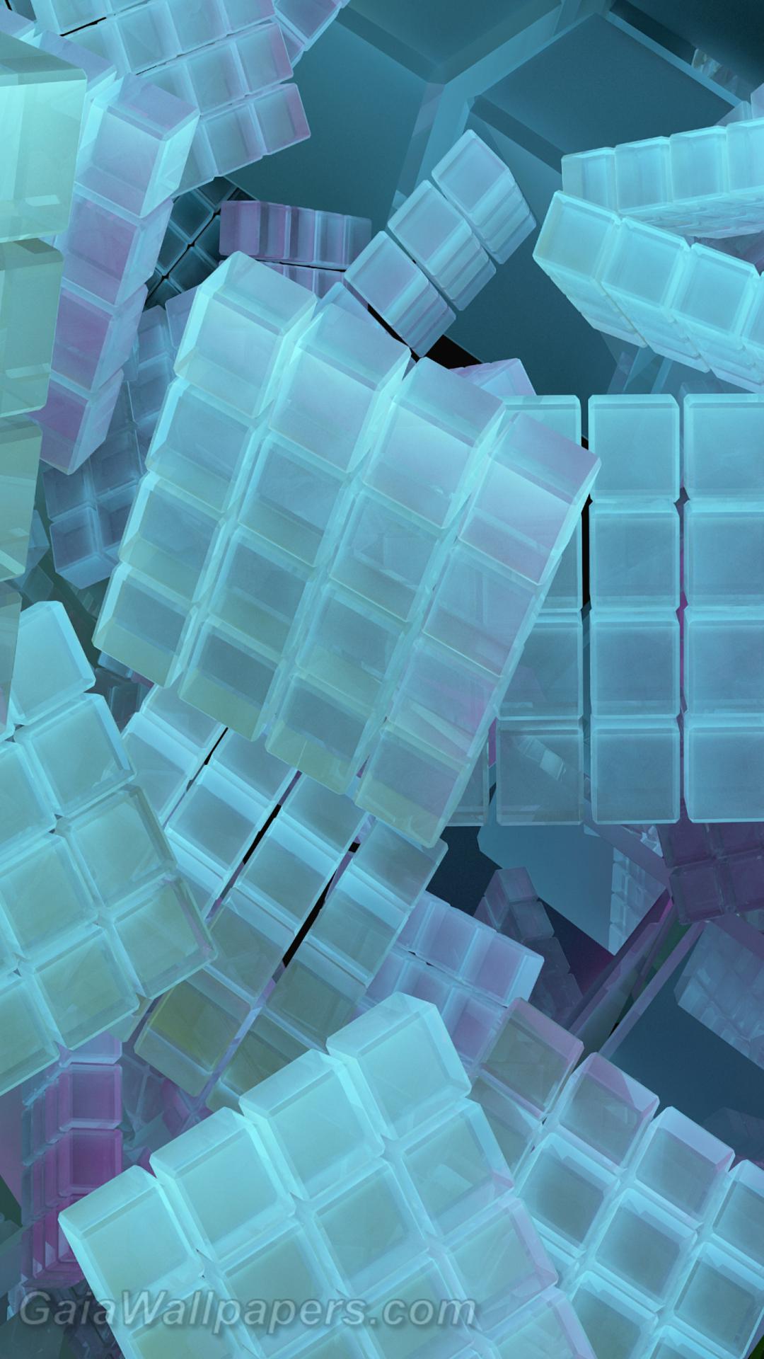 Strange 4x4 squares in the virtual - Free desktop wallpapers