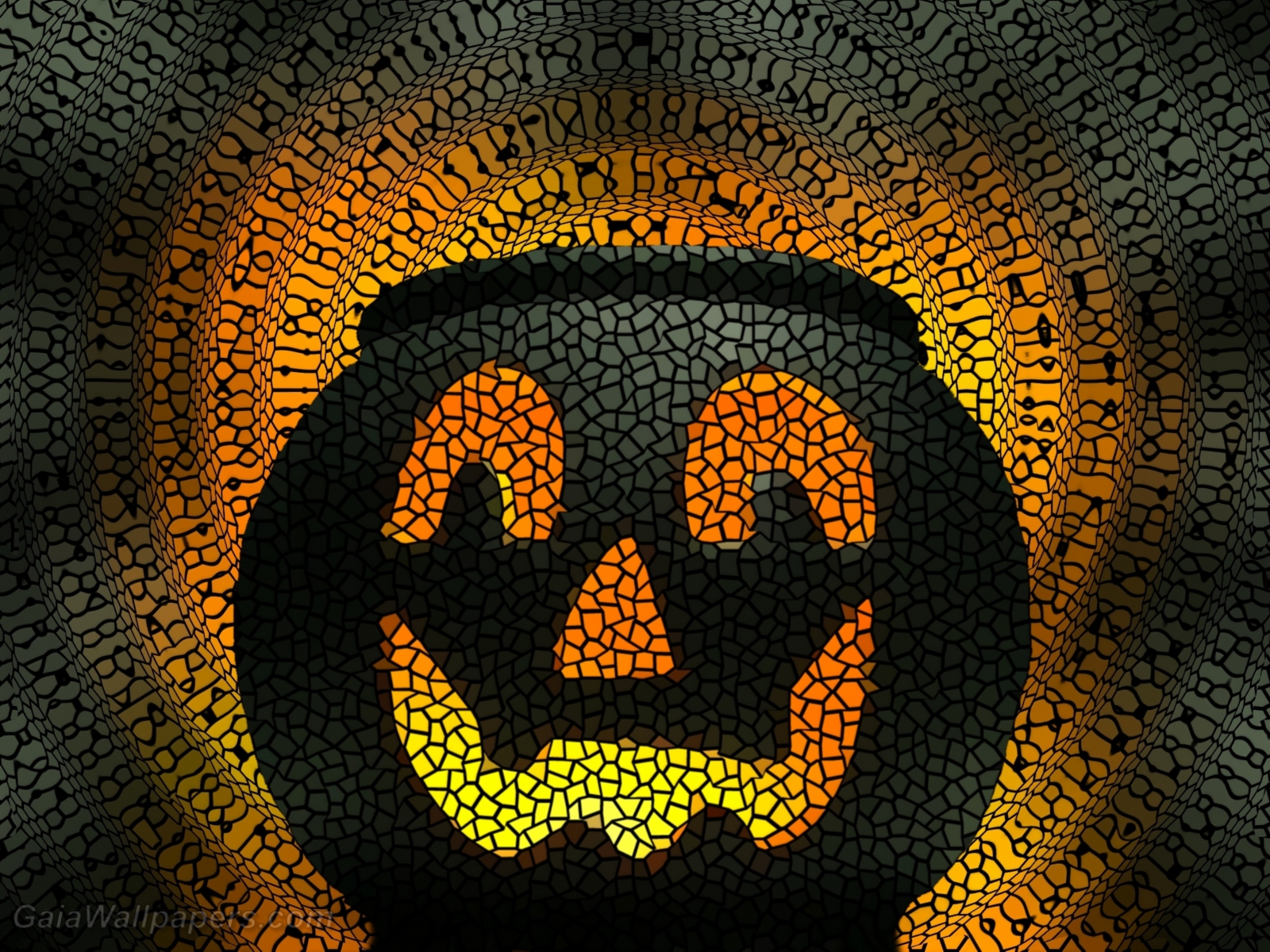 Digital Jack-o'-lantern - Free desktop wallpapers