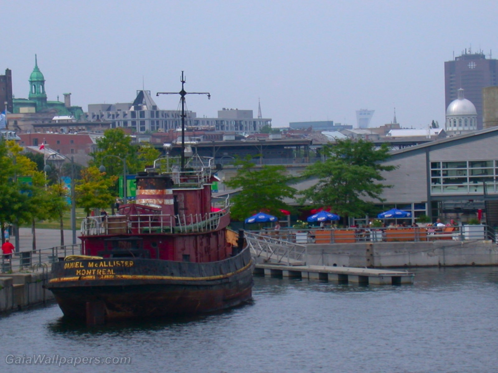 Terrace at the Old Port of Montreal - Free desktop wallpapers