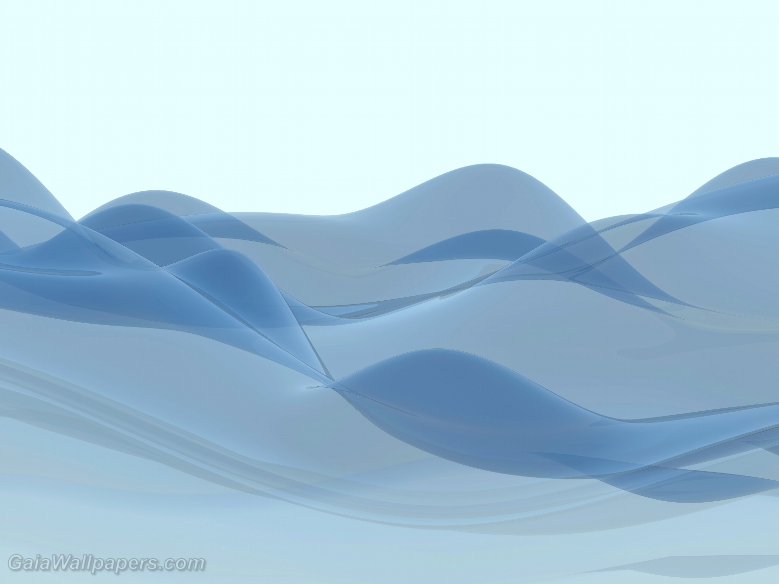 Virtual glassy waves - Free desktop wallpapers