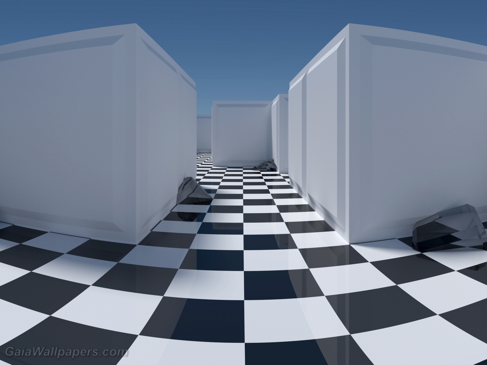 Checkerboard maze - Free desktop wallpapers