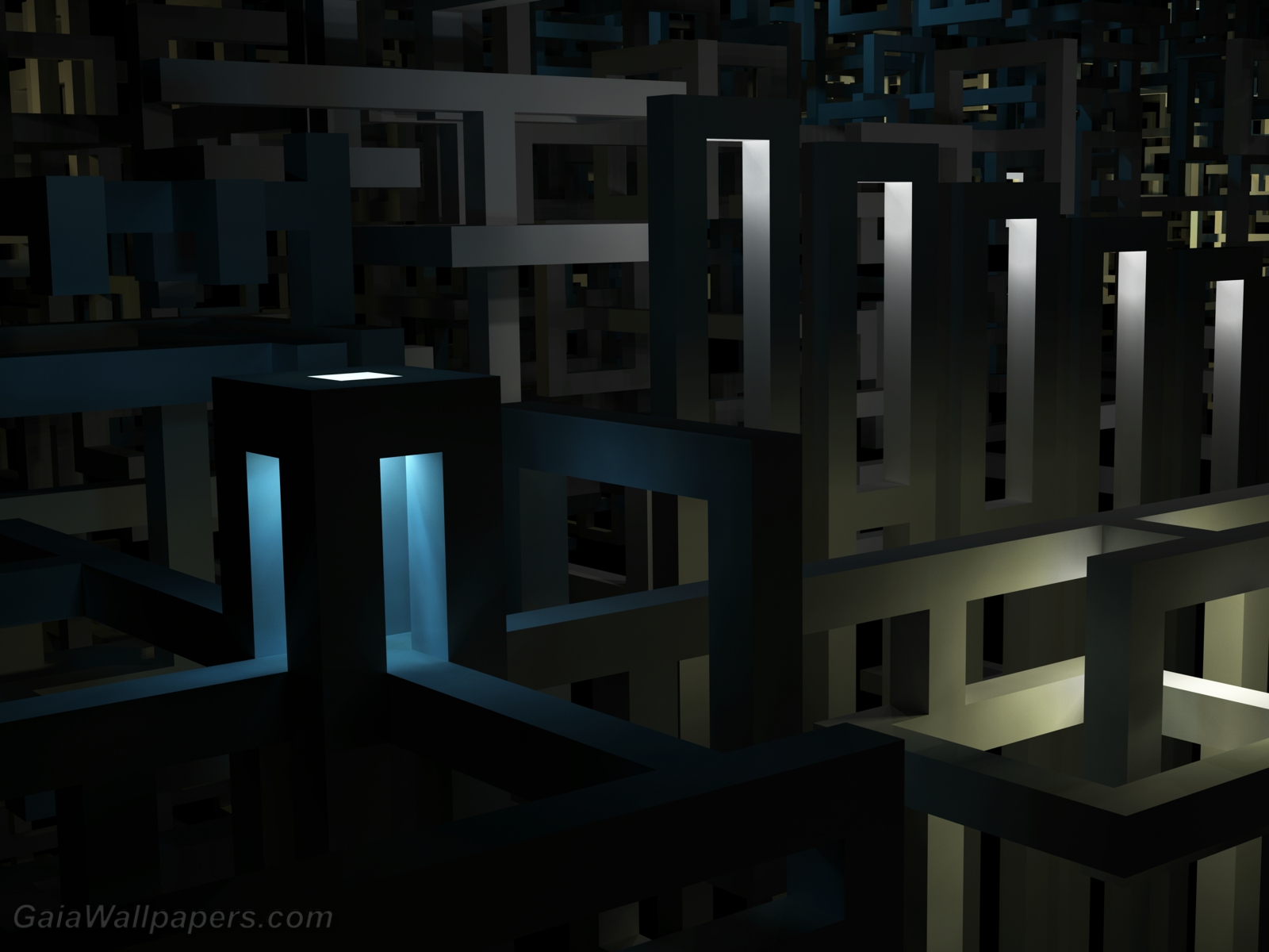 Labyrinthe de ponts 3D - Fonds d'écran gratuits