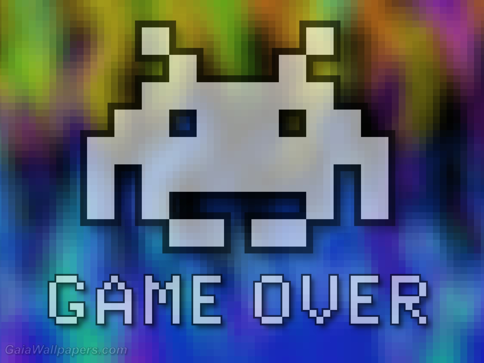 Game Over, Invader - Free desktop wallpapers
