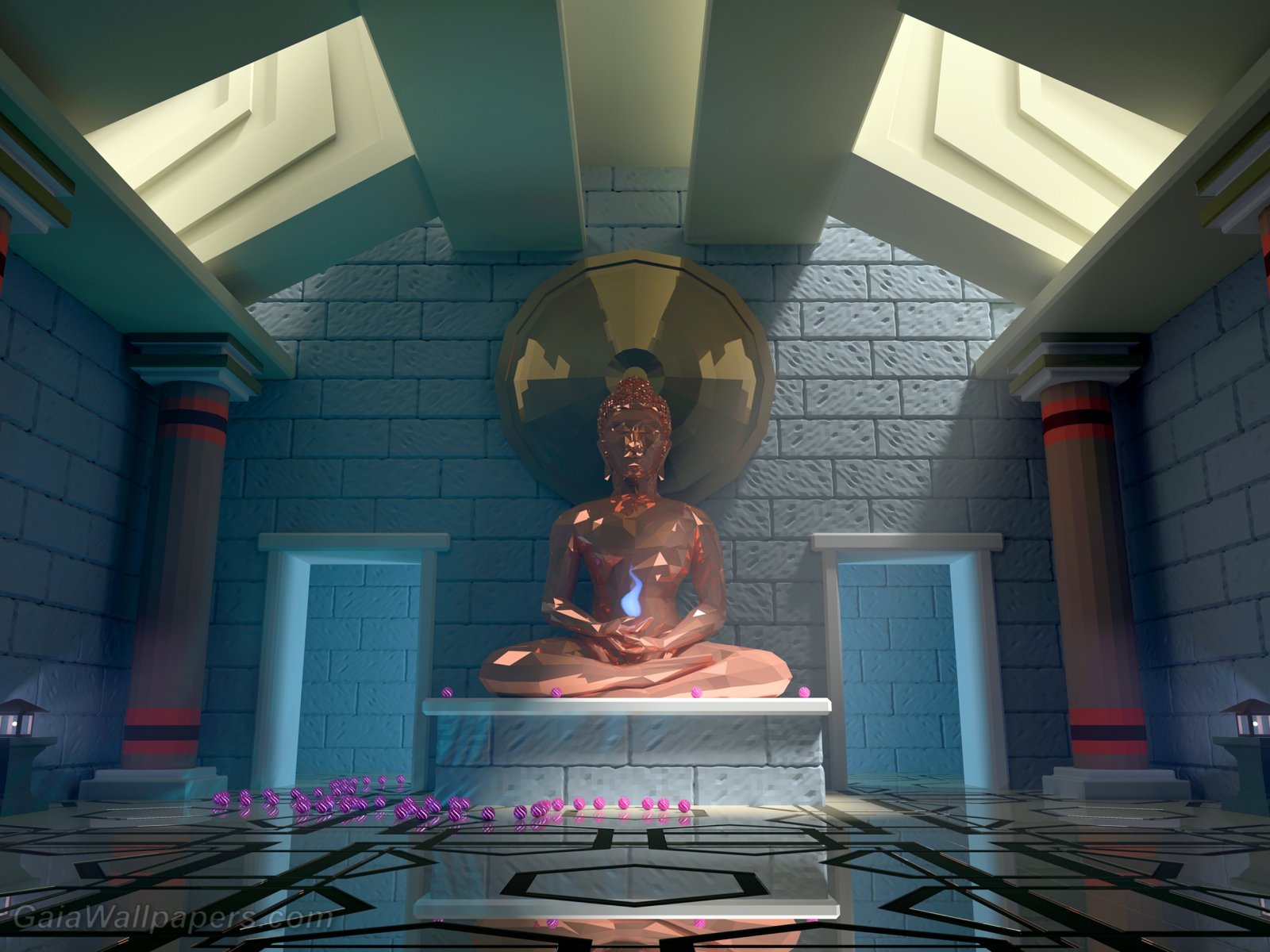 Avatar in his magnificent temple - Free desktop wallpapers