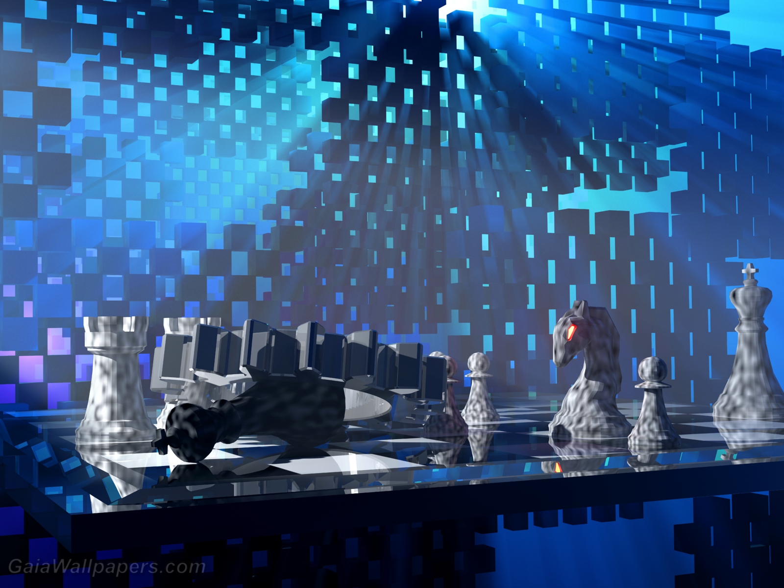 Checkmate in the virtual space - Free desktop wallpapers