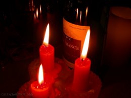 Candles and wine desktop wallpapers