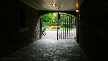 Gate leading to the pumpkin yard desktop wallpapers