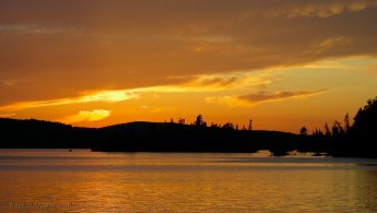 Sunset in the park of Mont-Tremblant desktop wallpapers