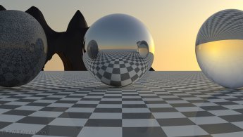 Glass and mirror on the chessboard desktop wallpapers