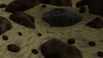Forgotten stone face in the sand desktop wallpapers