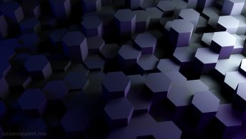Columns of hexagons between the shadow and the light desktop wallpapers