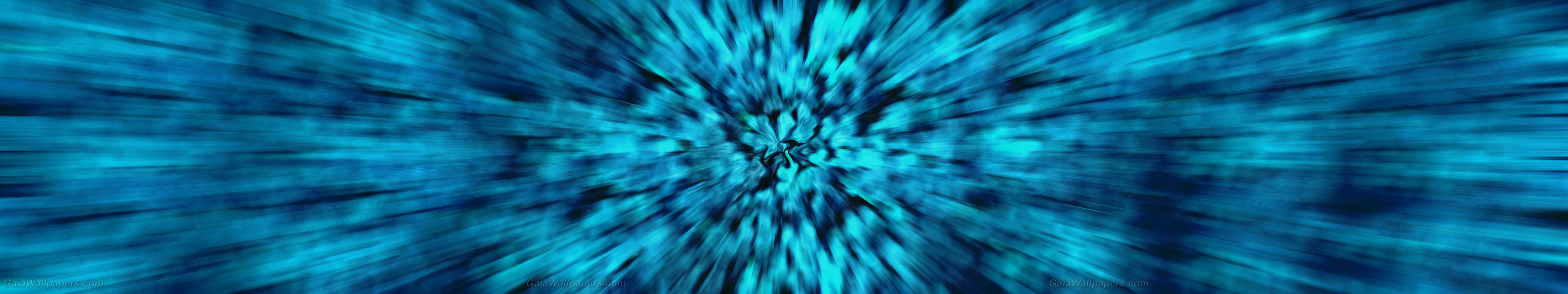 Powerful virtual blue explosion - Free desktop wallpapers